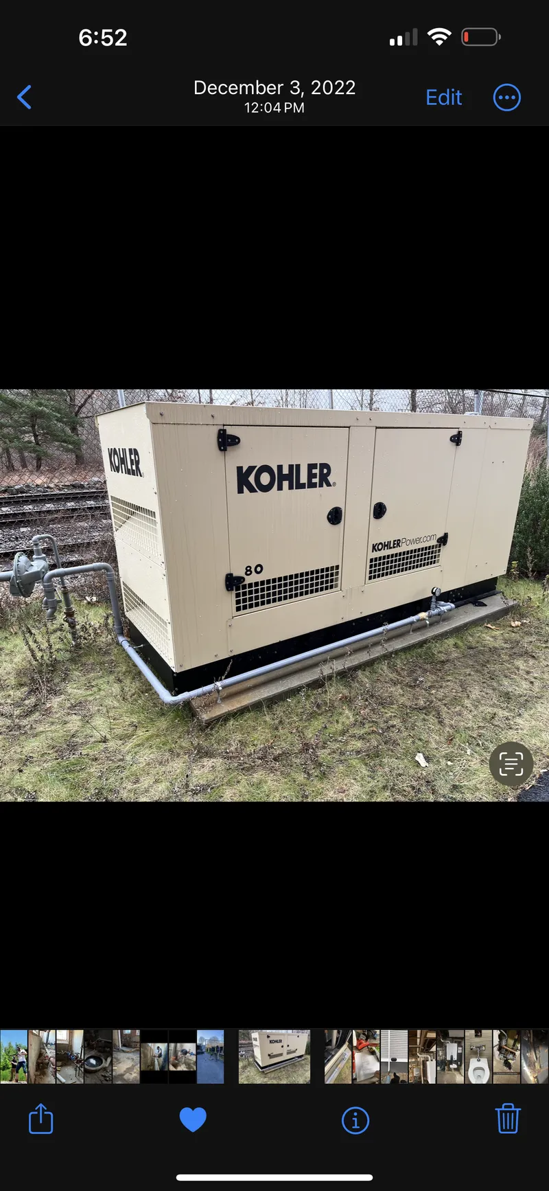 25000 KW Kohler generator installation