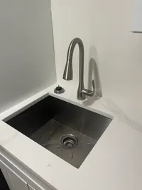 Stainless steel pulldown faucet installation