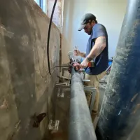 Plumbing drill work